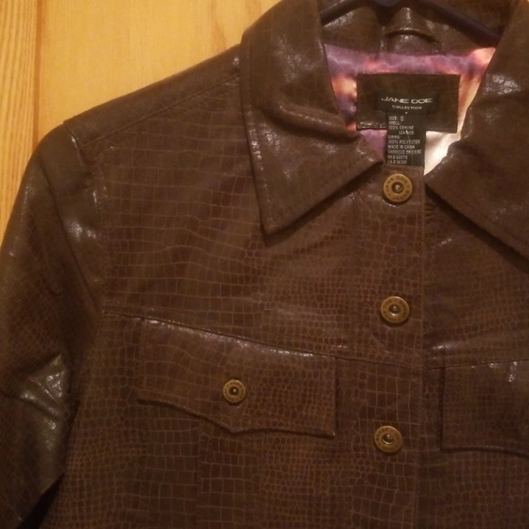 NWT VINTAGE DISTRESSED LEATHER JACKET - Picture 2 of 4